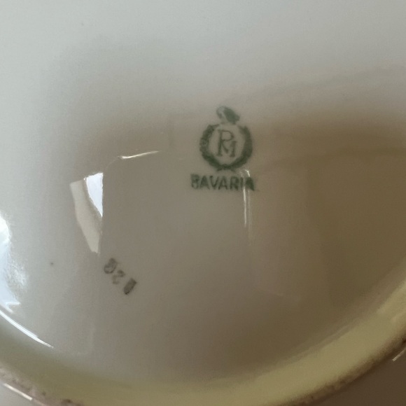 Antique 9” STAG Plate from Porzellanfabrik Moschendorf , Bavaria. 1885-1937 - Picture 9 of 12